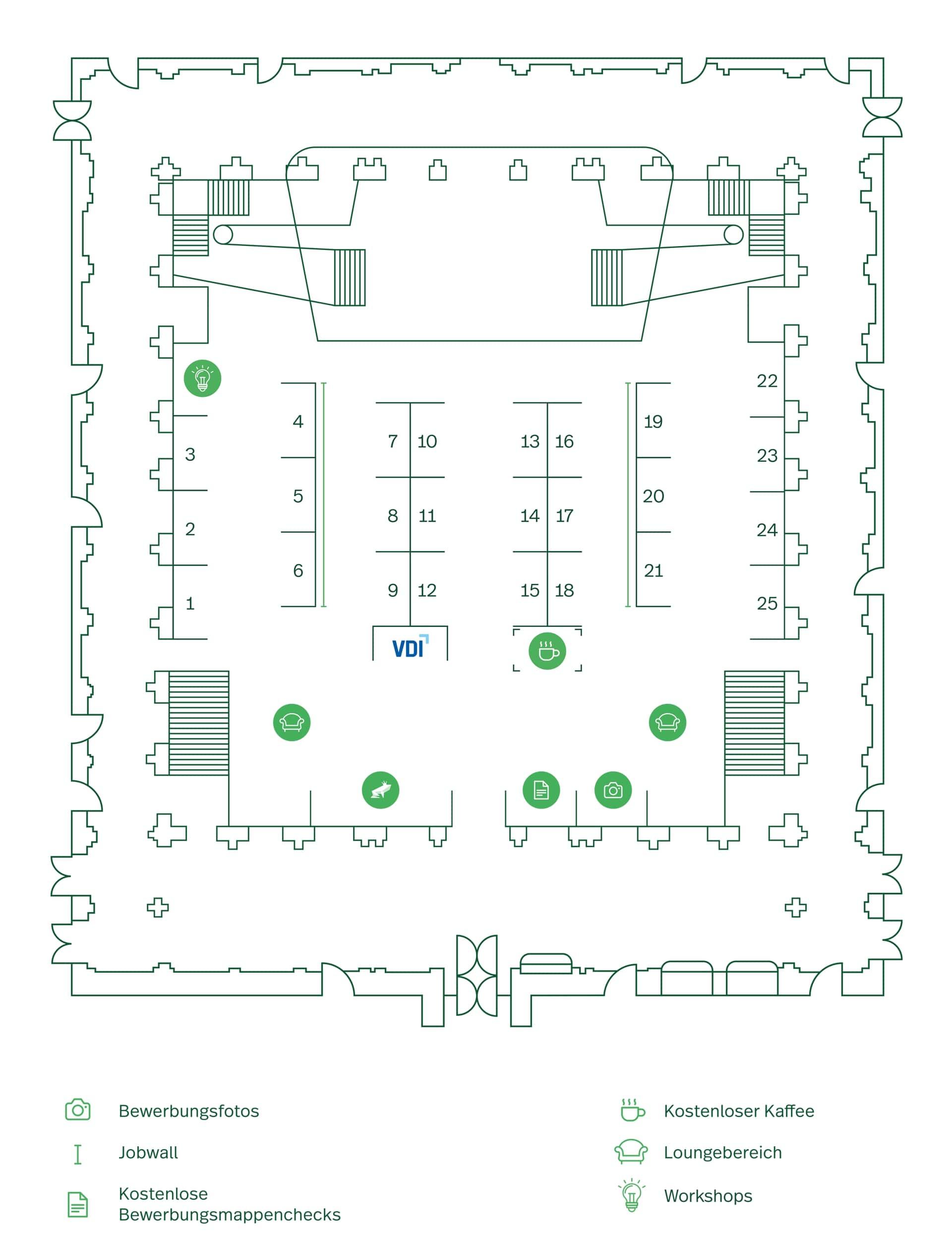 Standplan von Tag 1 der KissMe 2025